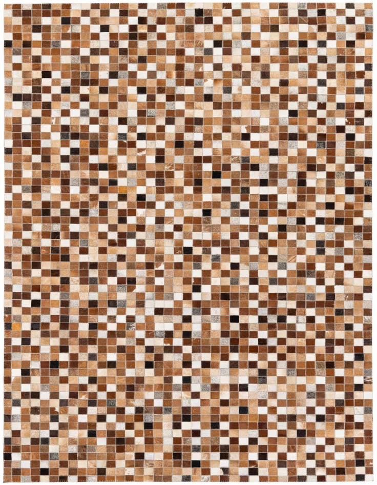 Detail image of 5' x 8' Cowhide Stocks Rug