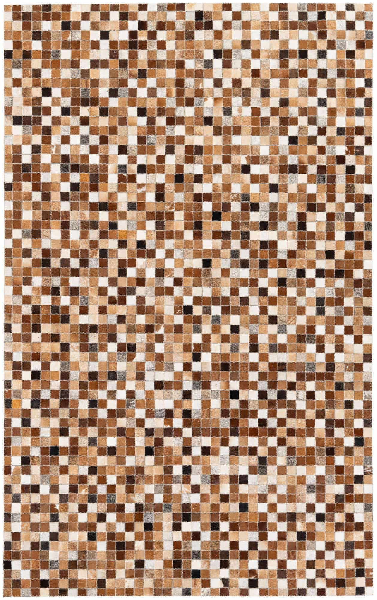 5' x 8' Cowhide Stocks Rug