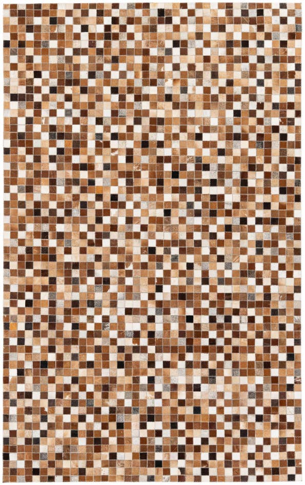 Detail image of 5' x 8' Cowhide Stocks Rug