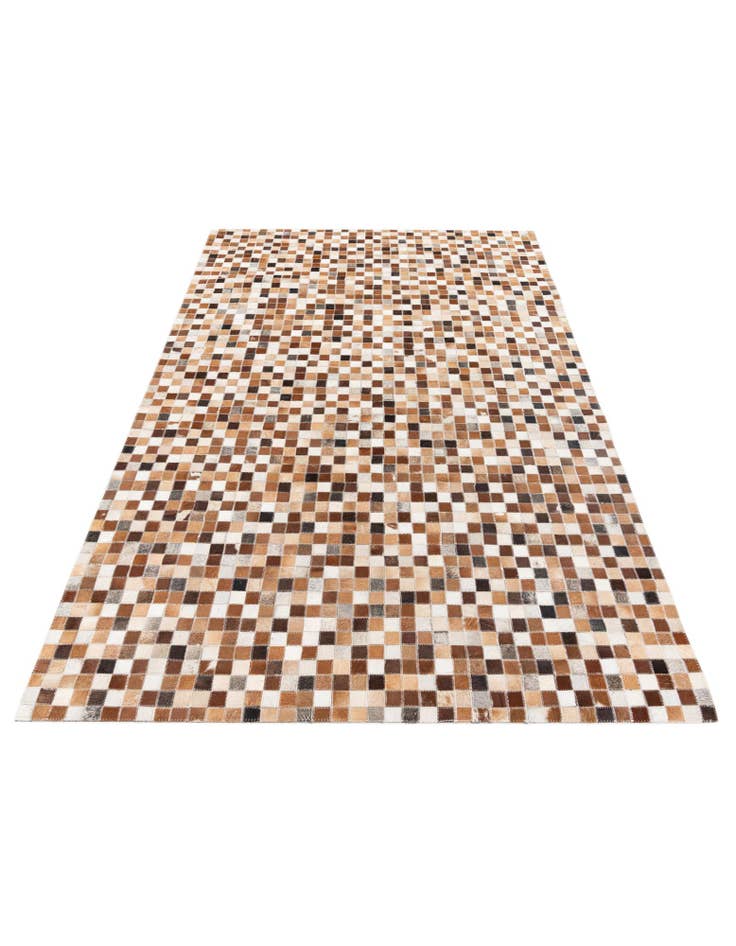 Detail image of 5' x 7' 10 Cowhide Stocks Rug