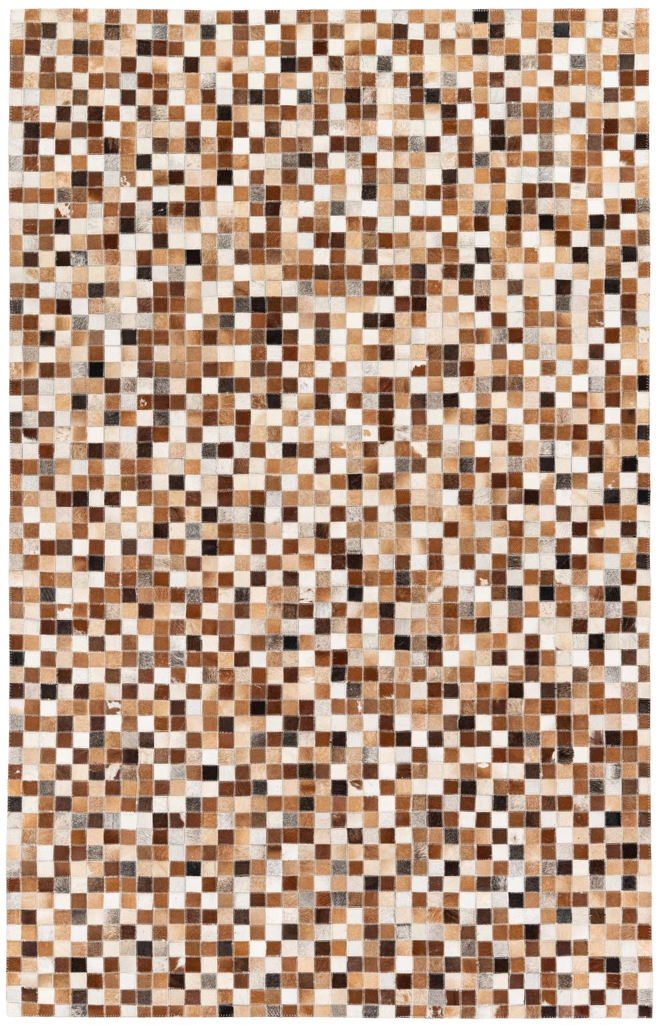 5' x 7' 10 Cowhide Stocks Rug