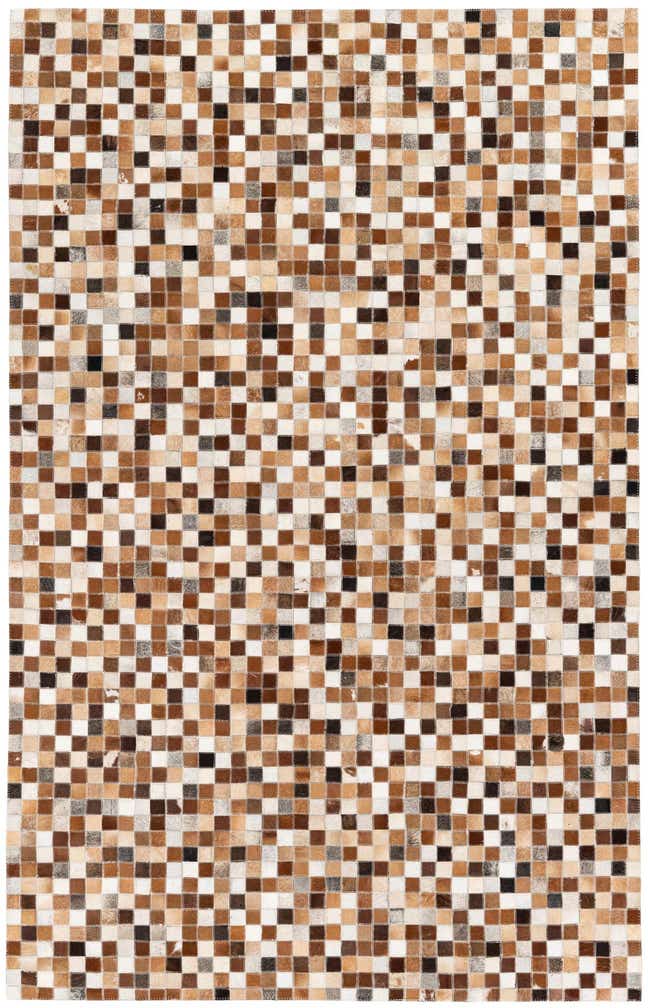 5' x 7' 10 Cowhide Stocks Rug