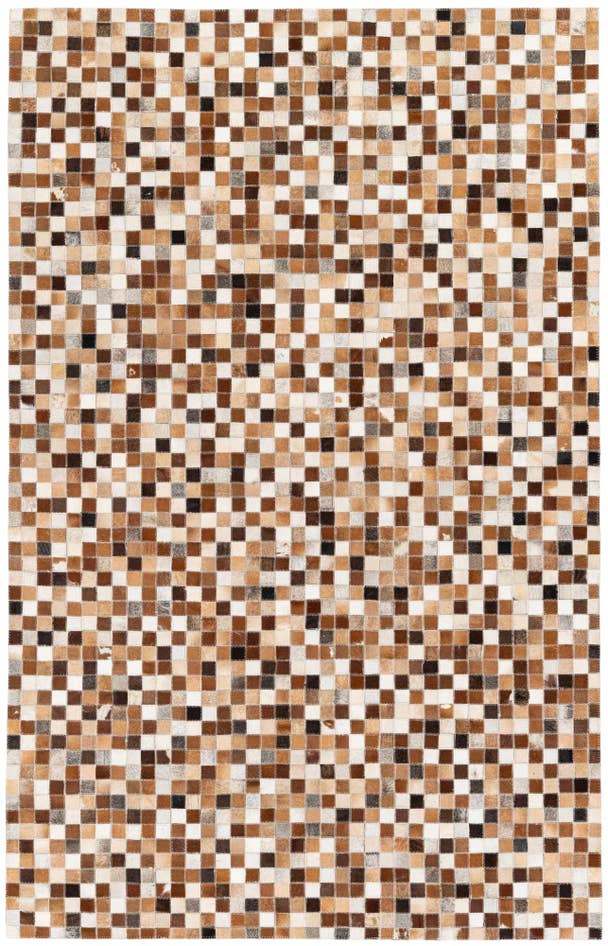 Detail image of 5' x 7' 10 Cowhide Stocks Rug
