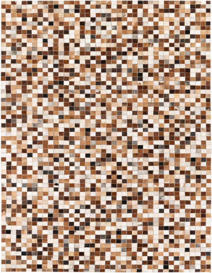 Detail image of 5' x 7' 11 Cowhide Stocks Rug
