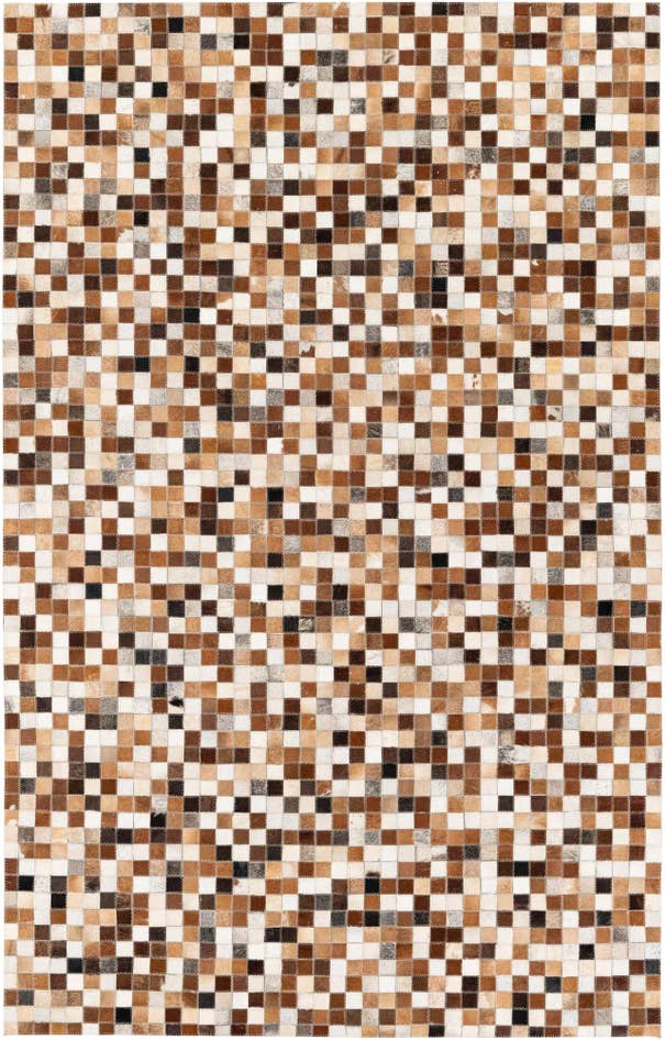 Detail image of 5' x 7' 11 Cowhide Stocks Rug