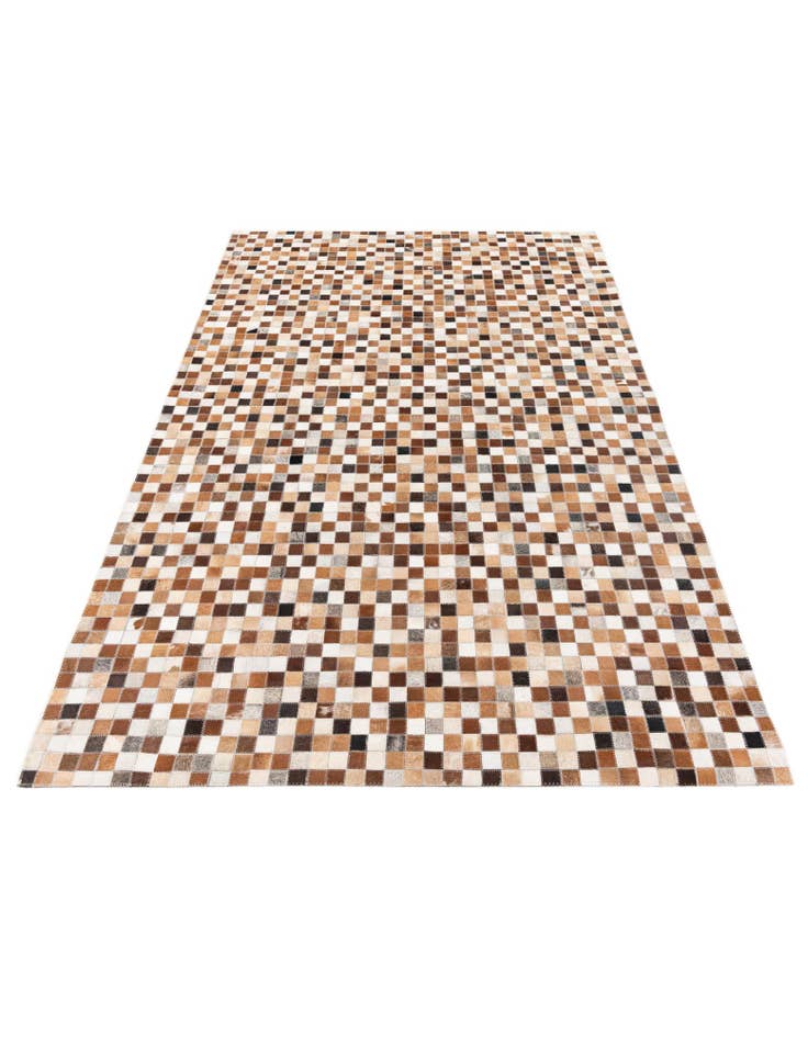 Detail image of 5' x 7' 11 Cowhide Stocks Rug