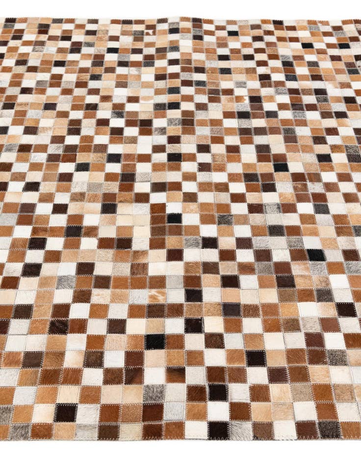 Detail image of 5' x 7' 11 Cowhide Stocks Rug