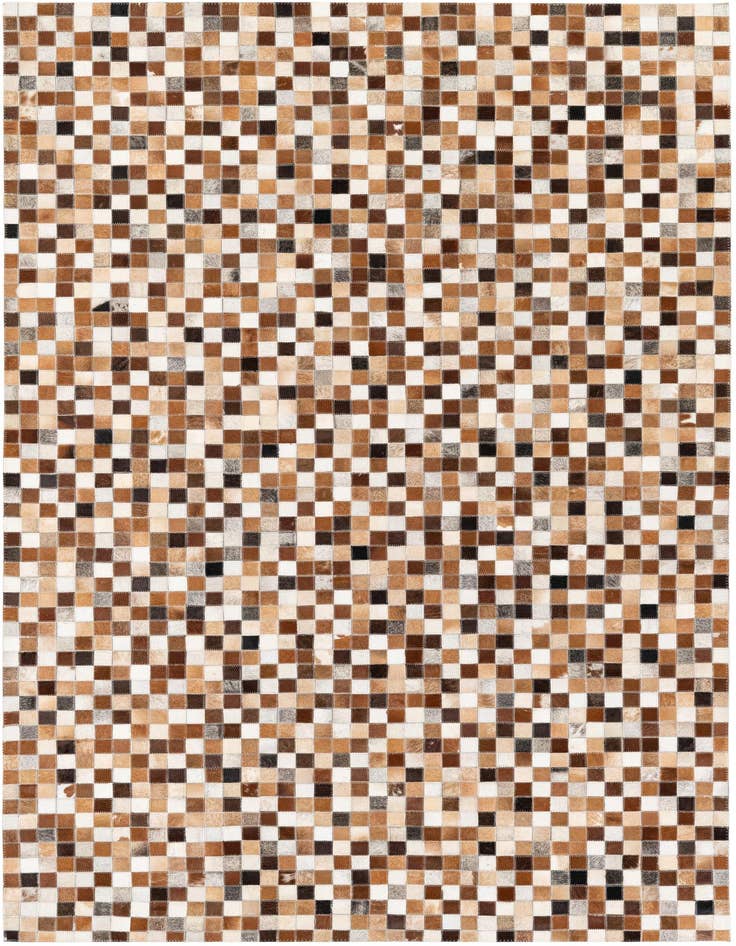Detail image of 5' x 7' 11 Cowhide Stocks Rug