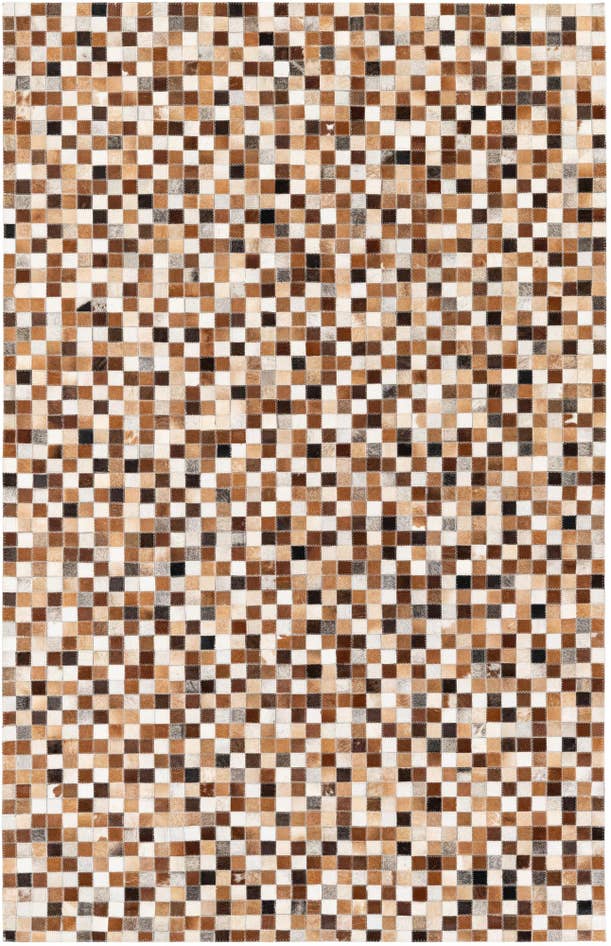 Detail image of 5' x 7' 11 Cowhide Stocks Rug