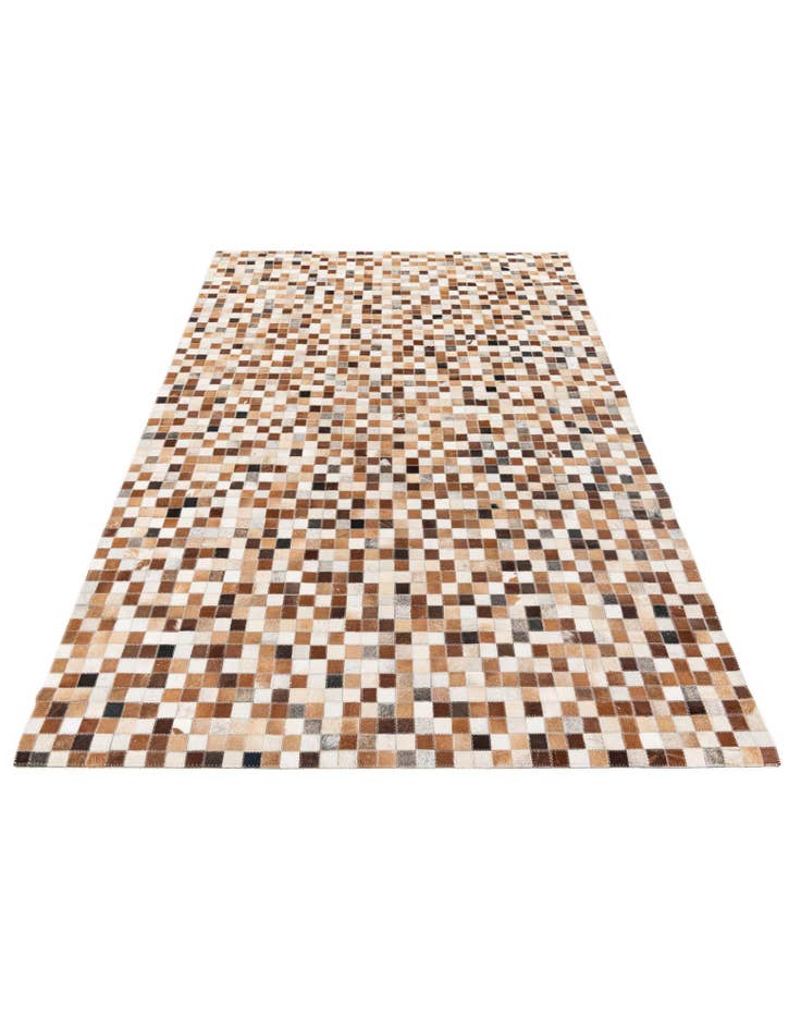 Detail image of 5' x 7' 11 Cowhide Stocks Rug