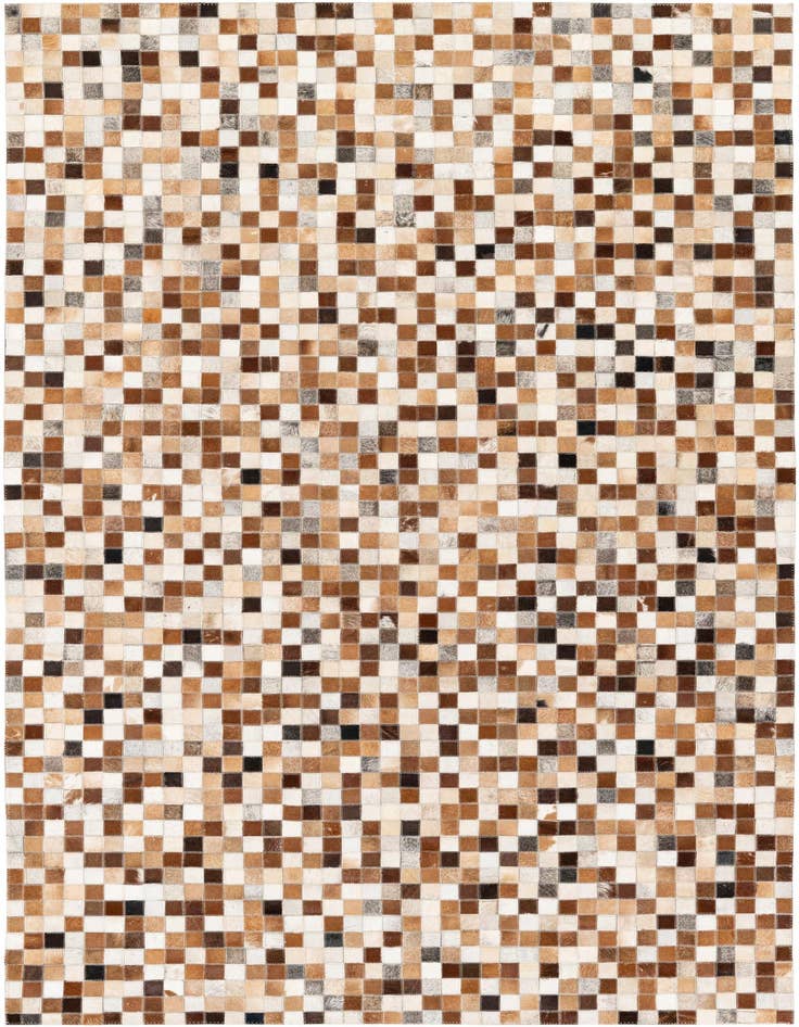 Detail image of 5' x 7' 11 Cowhide Stocks Rug