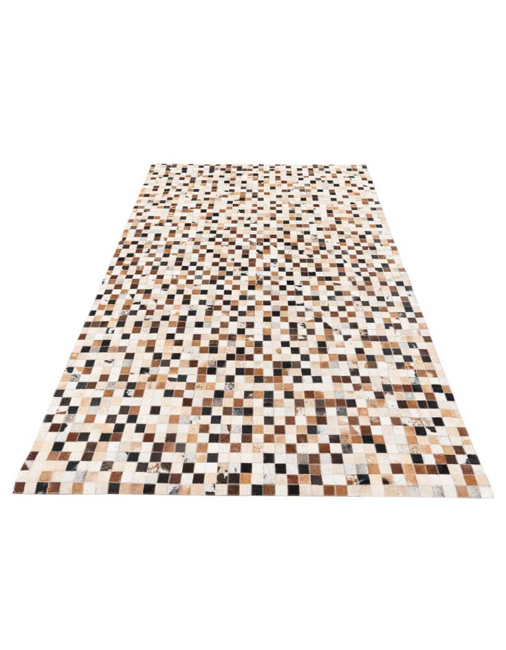Detail image of 5' x 7' 10 Cowhide Stocks Rug