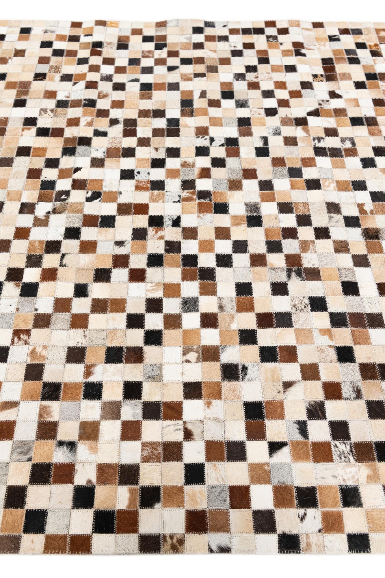 5' x 7' 10 Cowhide Stocks Rug
