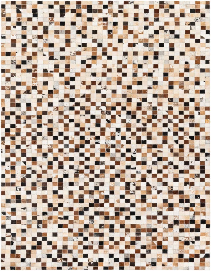 Detail image of 5' x 7' 10 Cowhide Stocks Rug