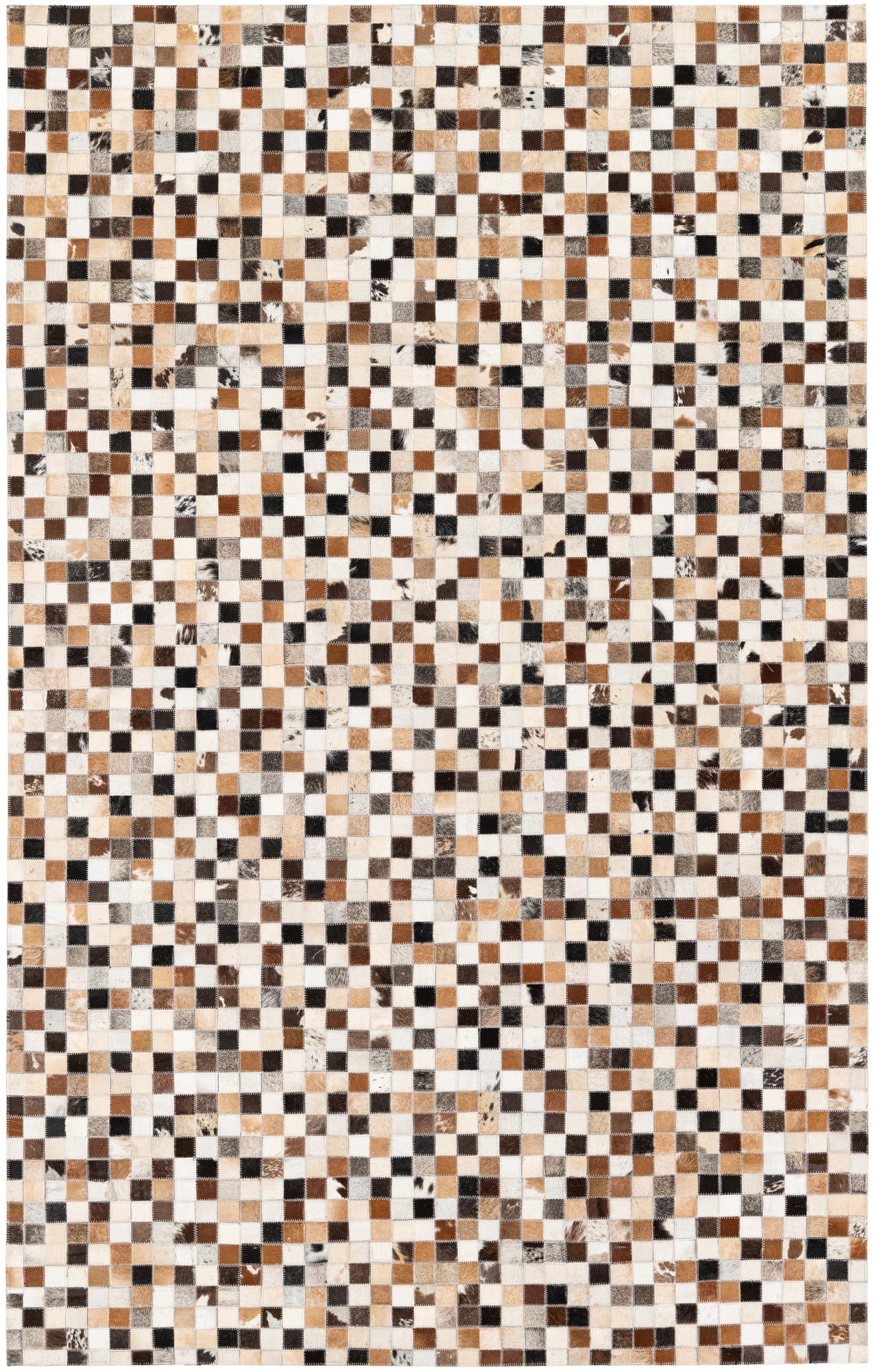 5' x 7' 11 Cowhide Stocks Rug