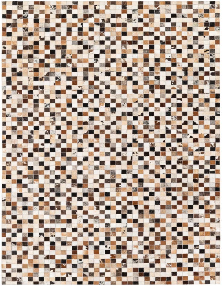 Detail image of 5' x 7' 11 Cowhide Stocks Rug