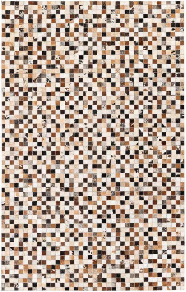 Detail image of 5' x 7' 11 Cowhide Stocks Rug
