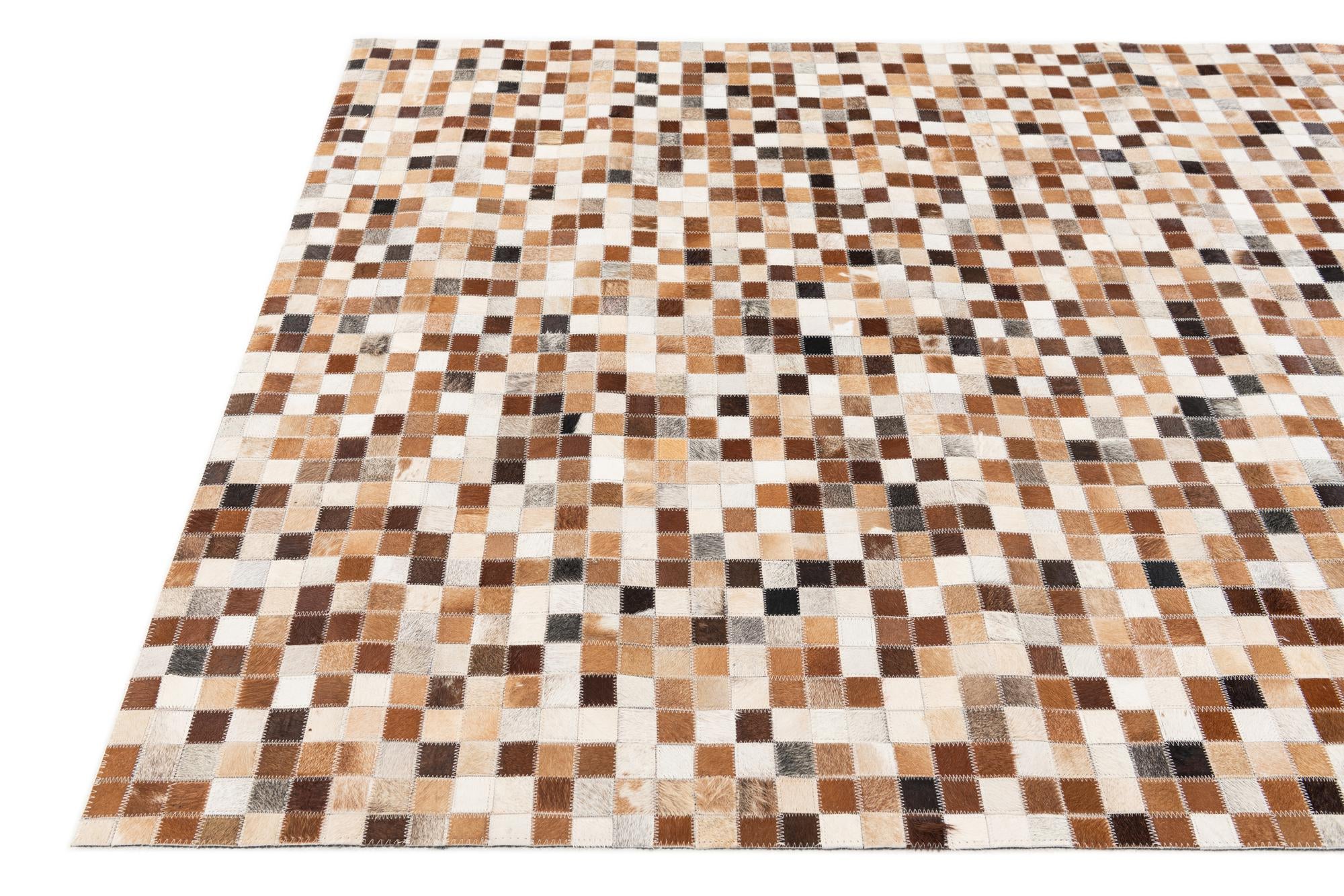 5' 1 x 7' 11 Cowhide Stocks Rug