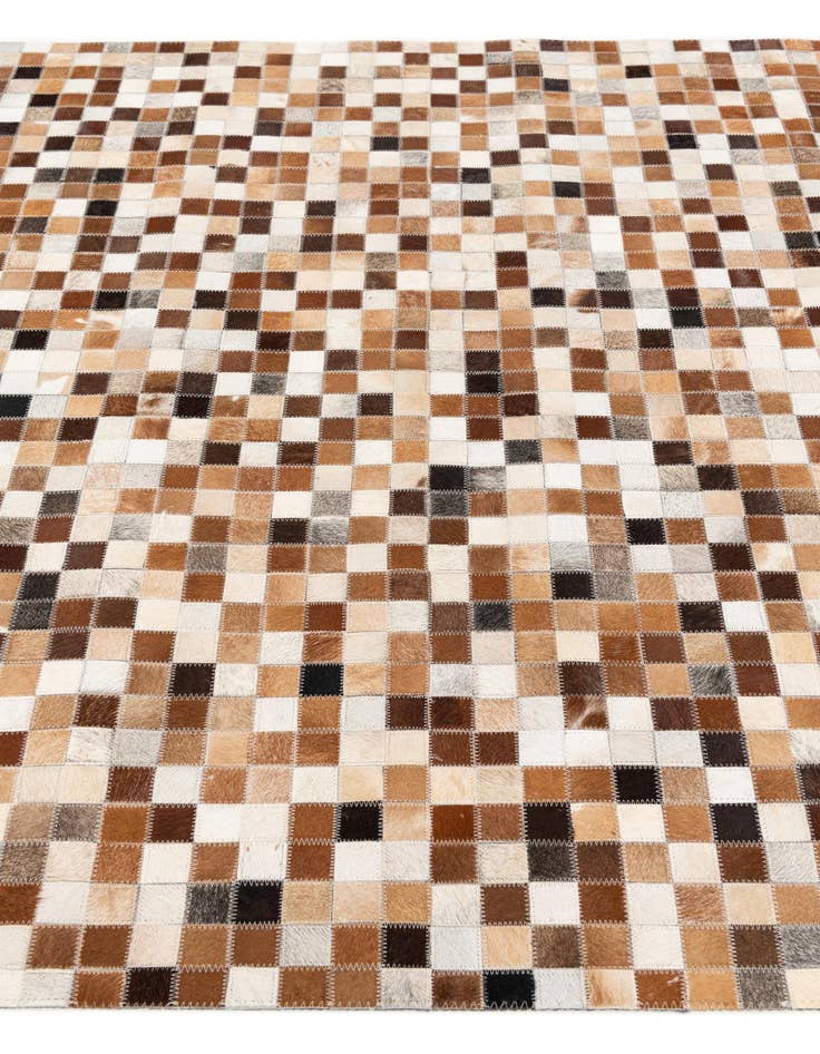 Detail image of 5' 1 x 7' 11 Cowhide Stocks Rug
