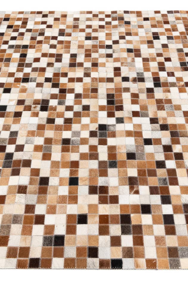 Detail image of 5' 1 x 7' 11 Cowhide Stocks Rug
