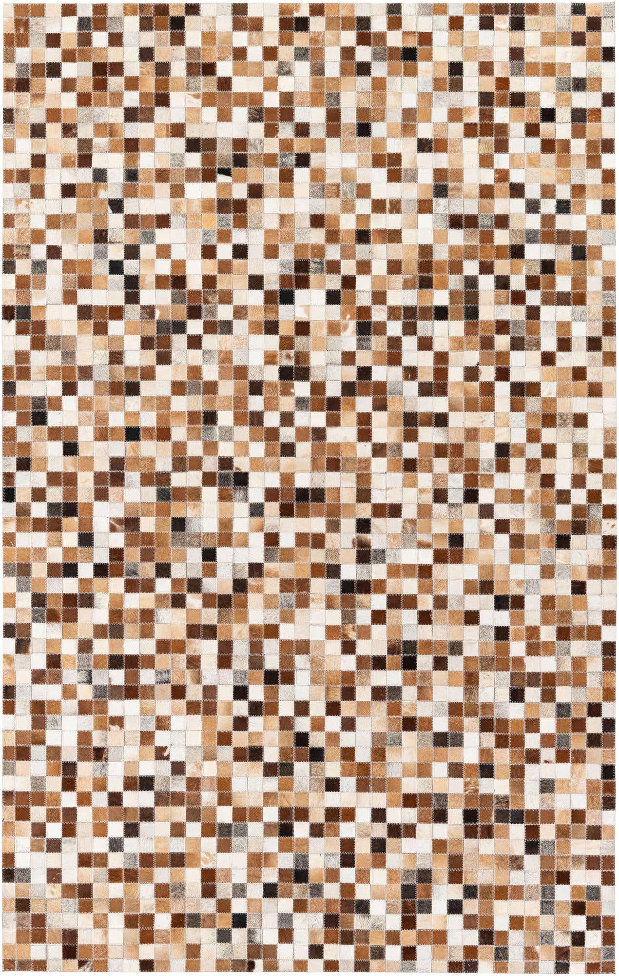 5' 1 x 7' 11 Cowhide Stocks Rug