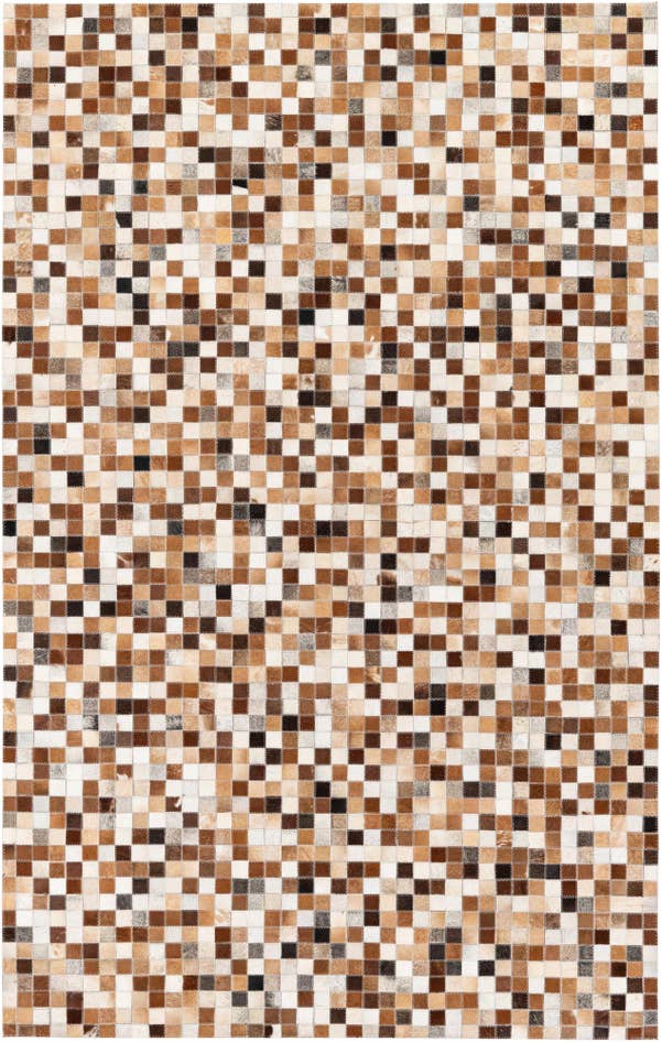 Detail image of 5' 1 x 7' 11 Cowhide Stocks Rug