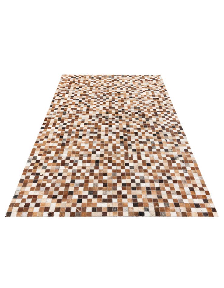 Detail image of 5' 1 x 7' 11 Cowhide Stocks Rug
