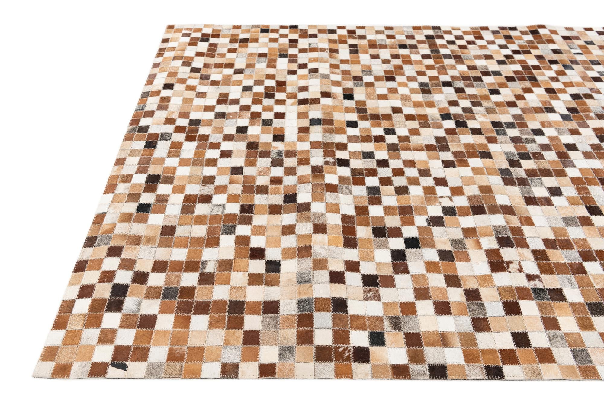 5' 1 x 7' 11 Cowhide Stocks Rug