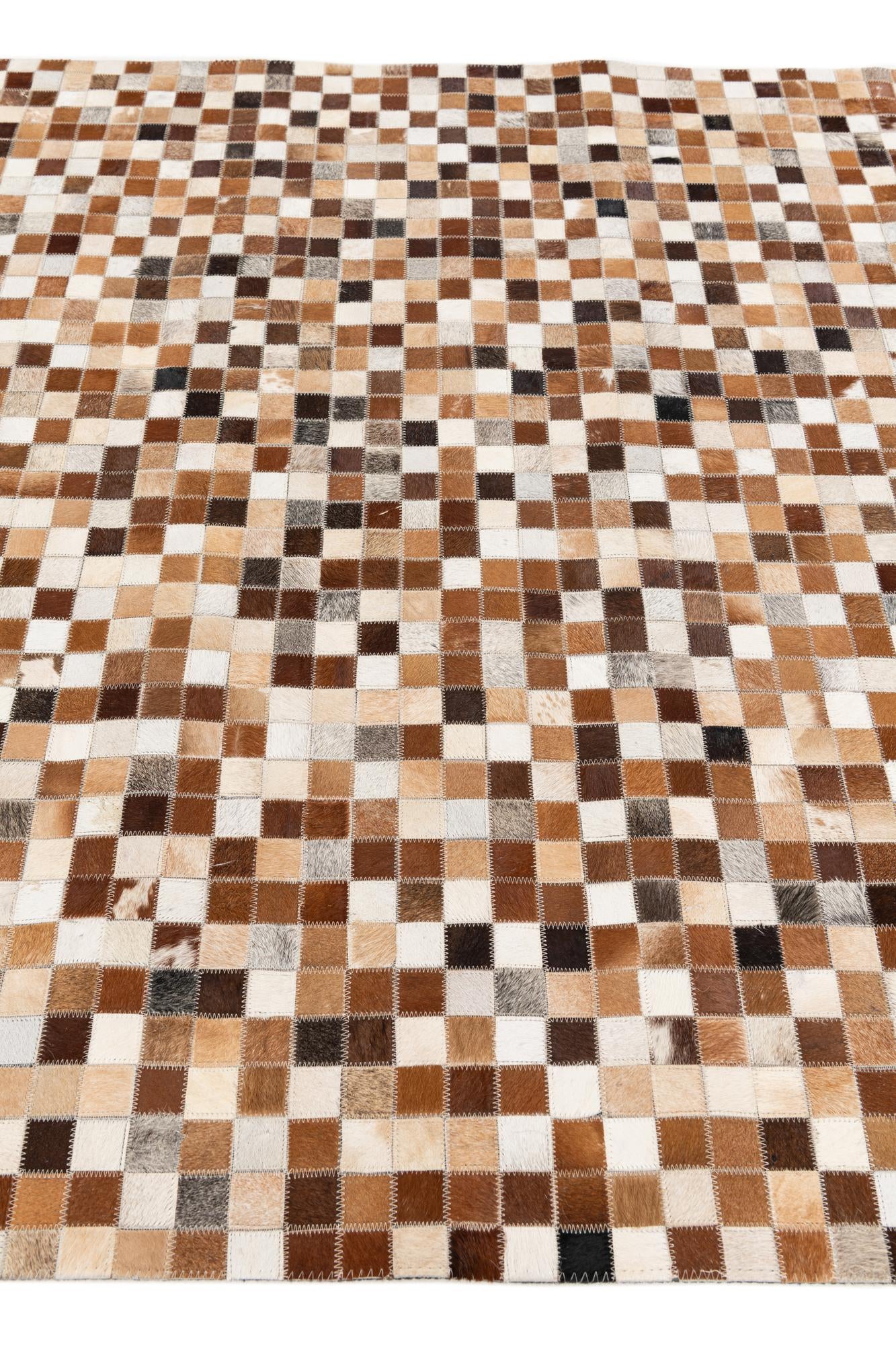 5' 1 x 7' 11 Cowhide Stocks Rug