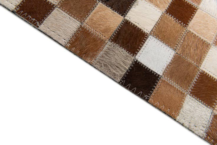 Detail image of 5' 1 x 7' 11 Cowhide Stocks Rug