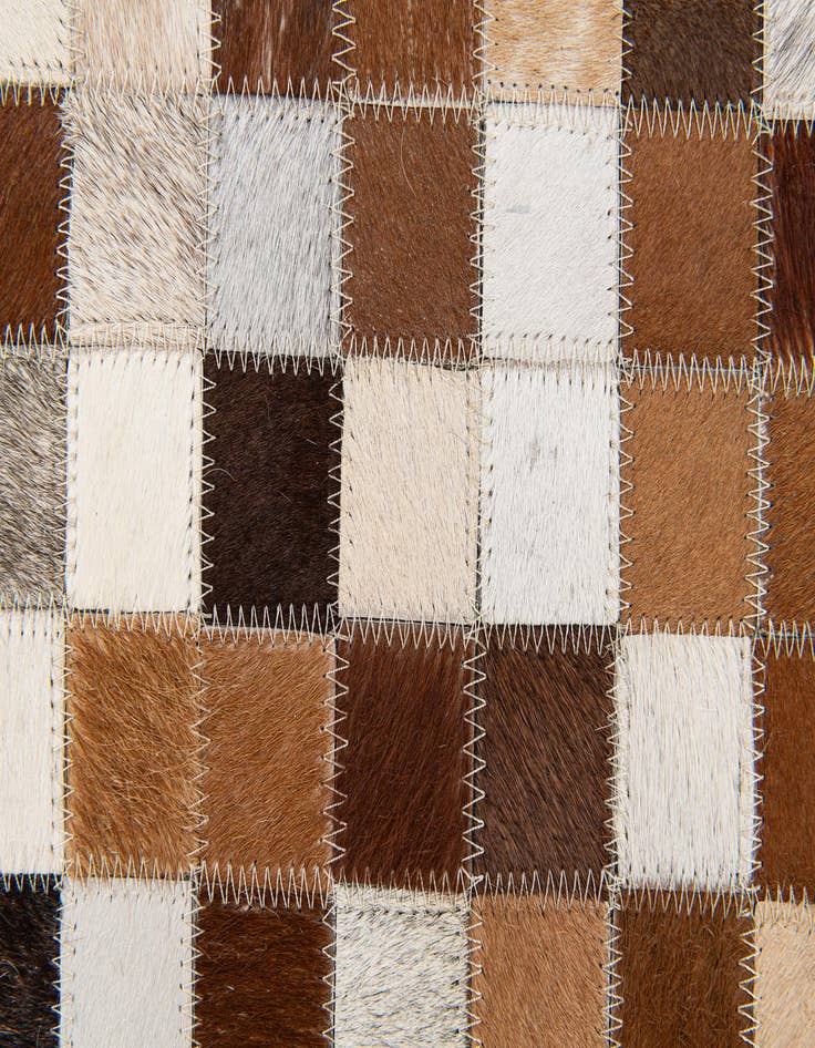 Detail image of 5' 1 x 7' 11 Cowhide Stocks Rug