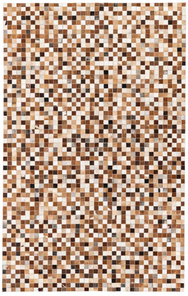 Detail image of 5' 1 x 7' 11 Cowhide Stocks Rug