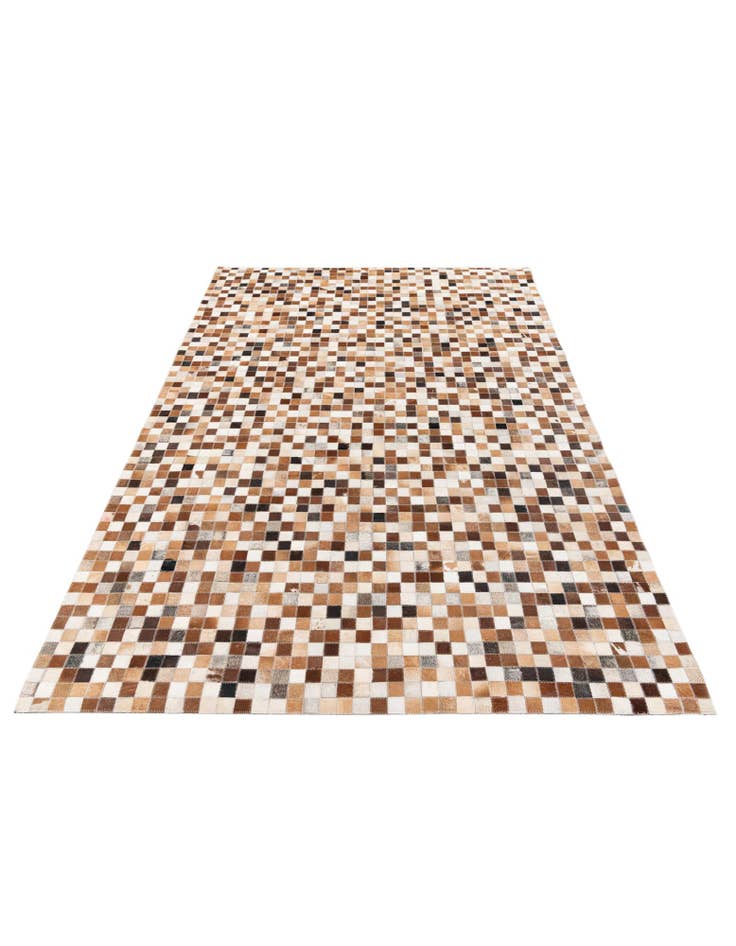 Detail image of 5' 1 x 7' 11 Cowhide Stocks Rug