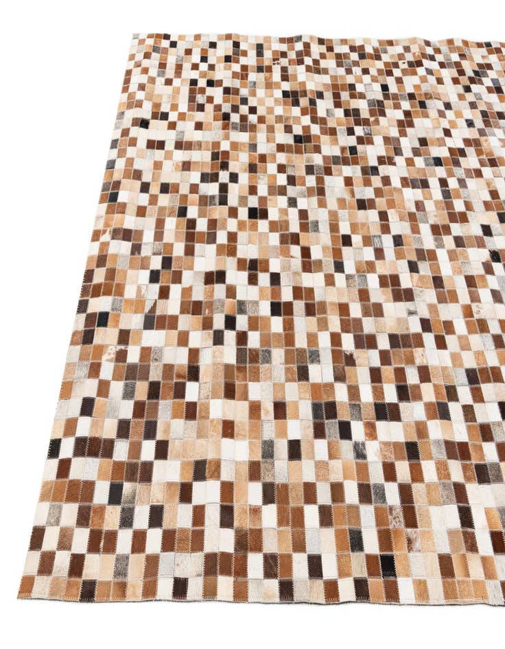 Detail image of 5' 1 x 7' 11 Cowhide Stocks Rug