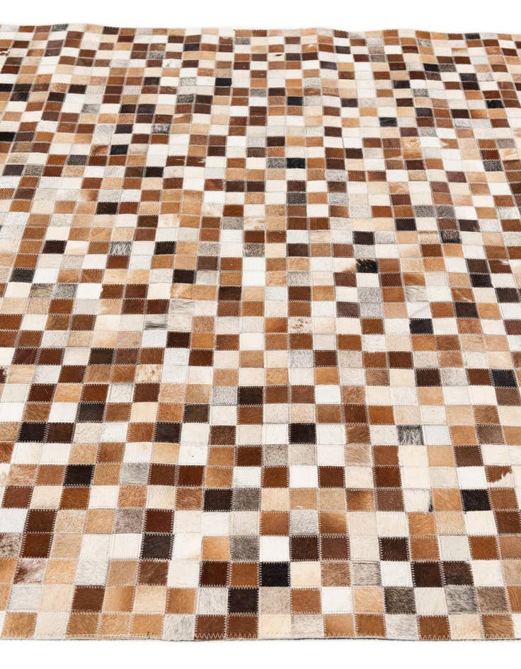 Detail image of 5' 1 x 7' 11 Cowhide Stocks Rug