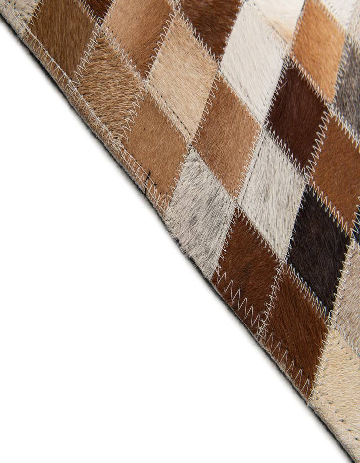 Detail image of 5' 1 x 7' 11 Cowhide Stocks Rug