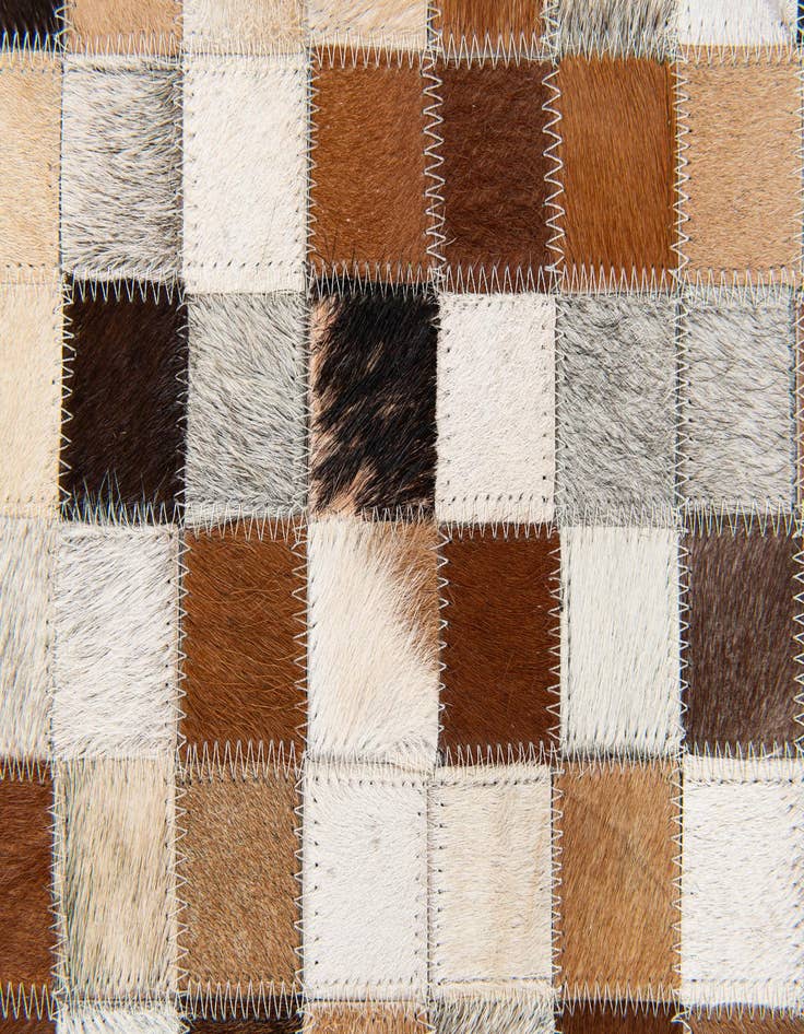 Detail image of 5' 1 x 7' 11 Cowhide Stocks Rug