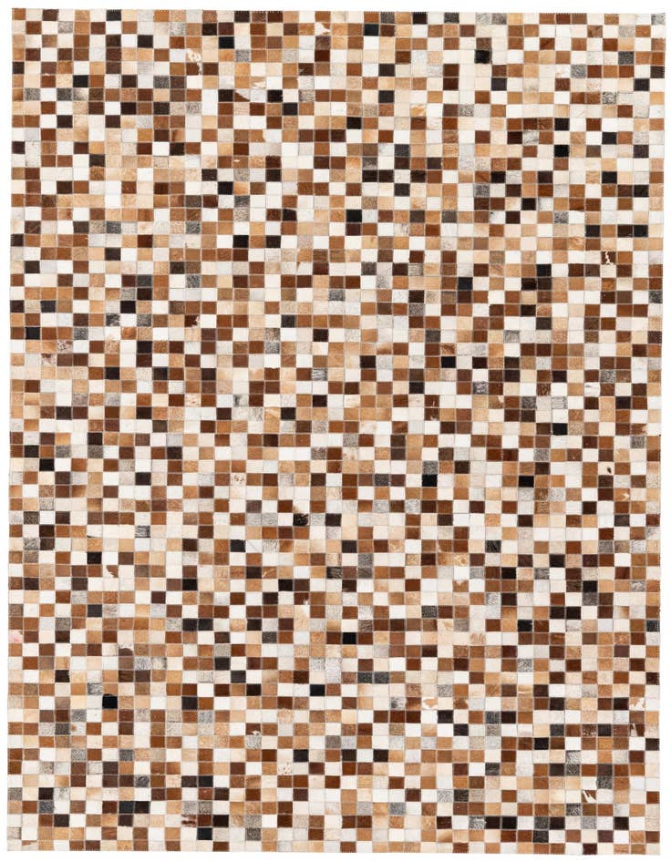Detail image of 5' 1 x 7' 11 Cowhide Stocks Rug