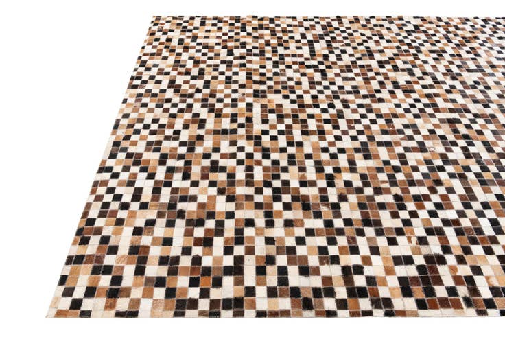 Detail image of 5' 6 x 7' 6 Cowhide Stocks Rug