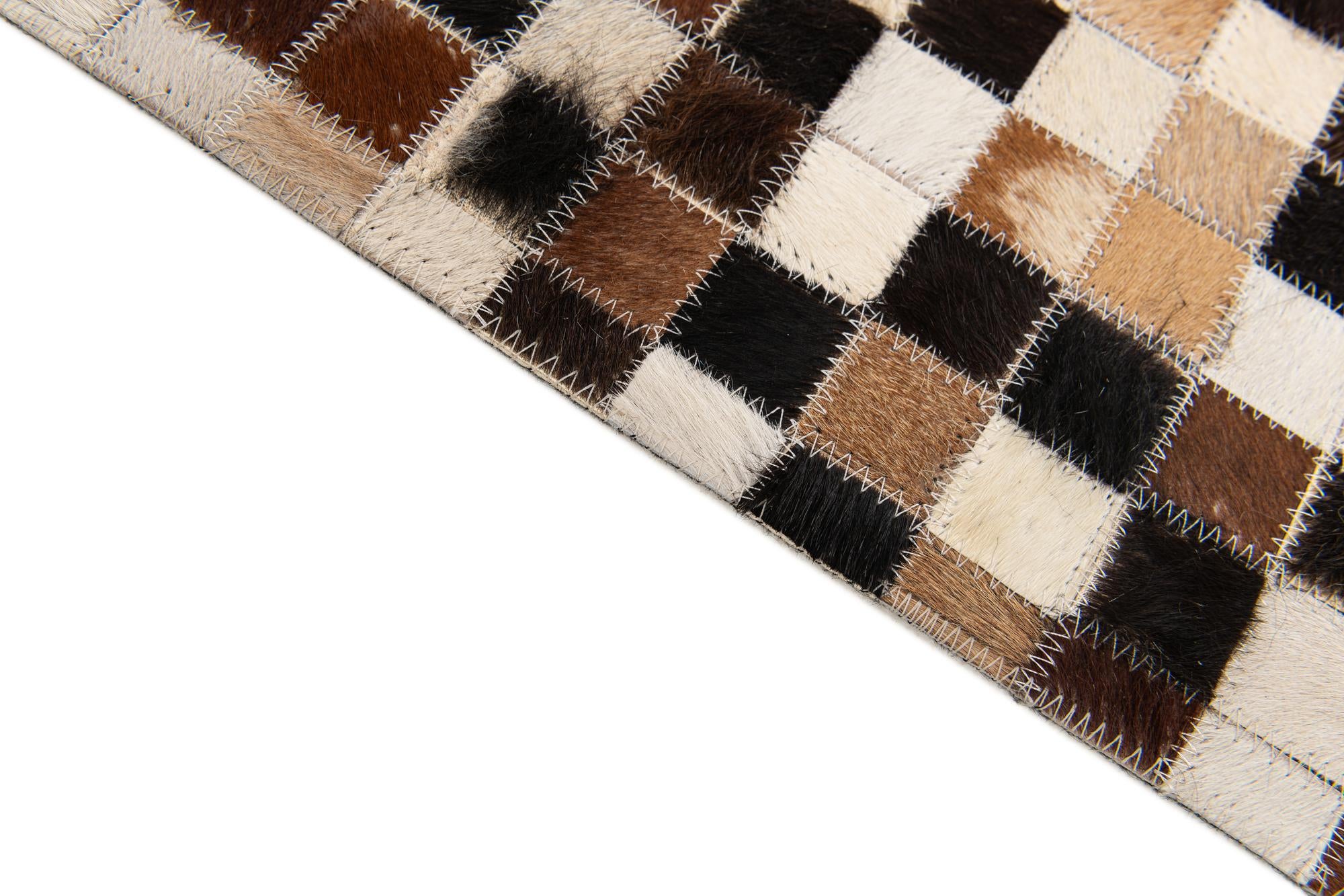 5' 6 x 7' 6 Cowhide Stocks Rug