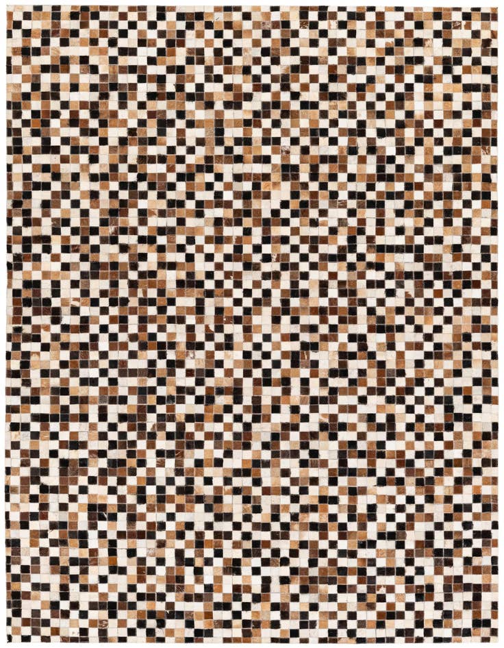 Detail image of 5' 6 x 7' 6 Cowhide Stocks Rug