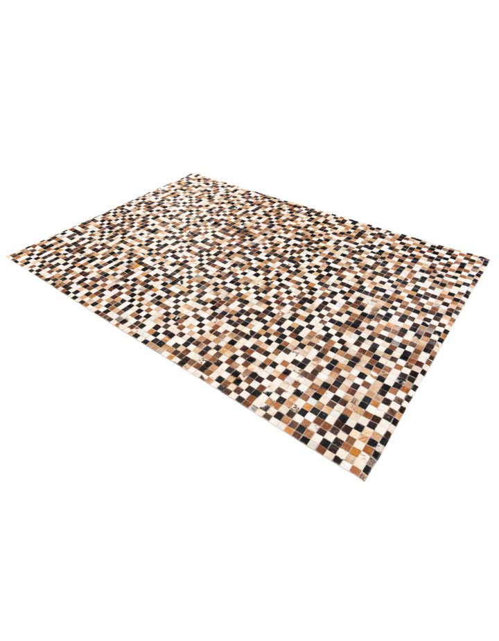 5' 5 x 7' 7 Cowhide Stocks Rug