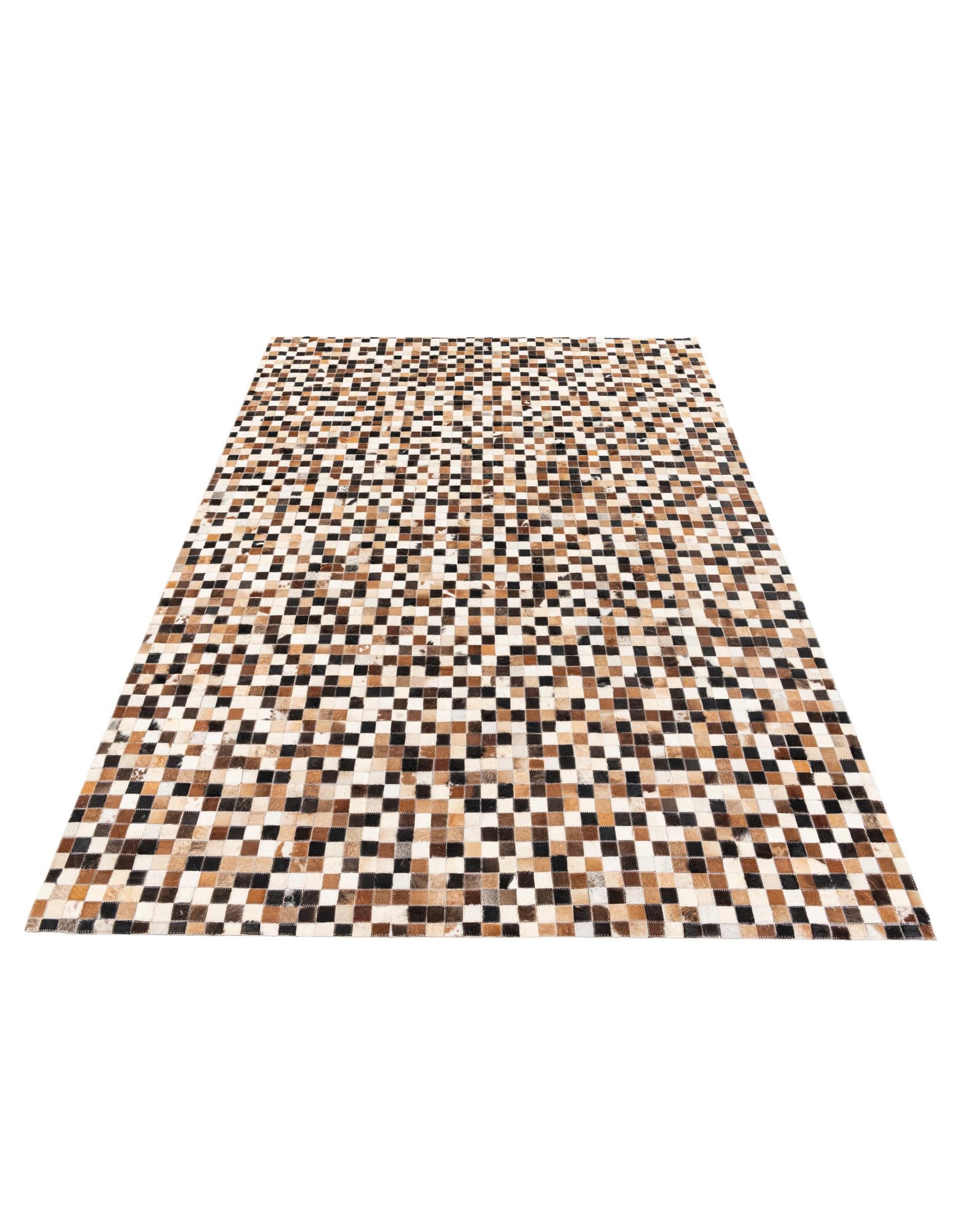 5' 5 x 7' 7 Cowhide Stocks Rug