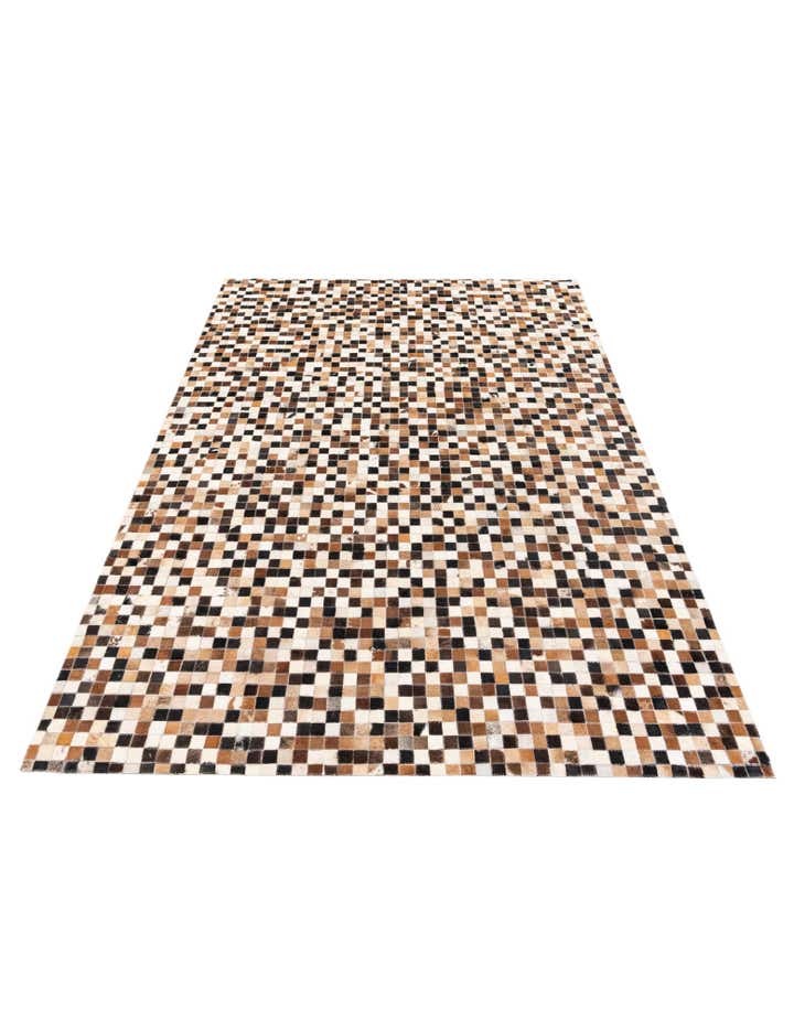 5' 5 x 7' 7 Cowhide Stocks Rug