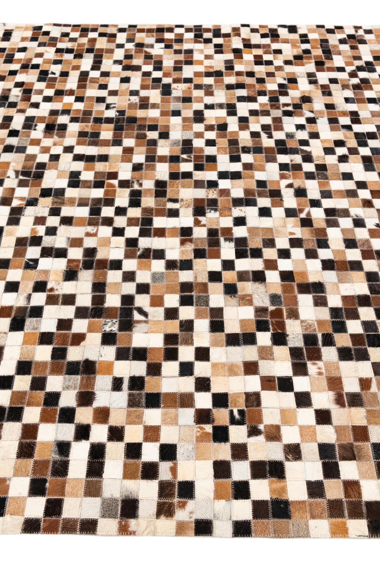 5' 5 x 7' 7 Cowhide Stocks Rug