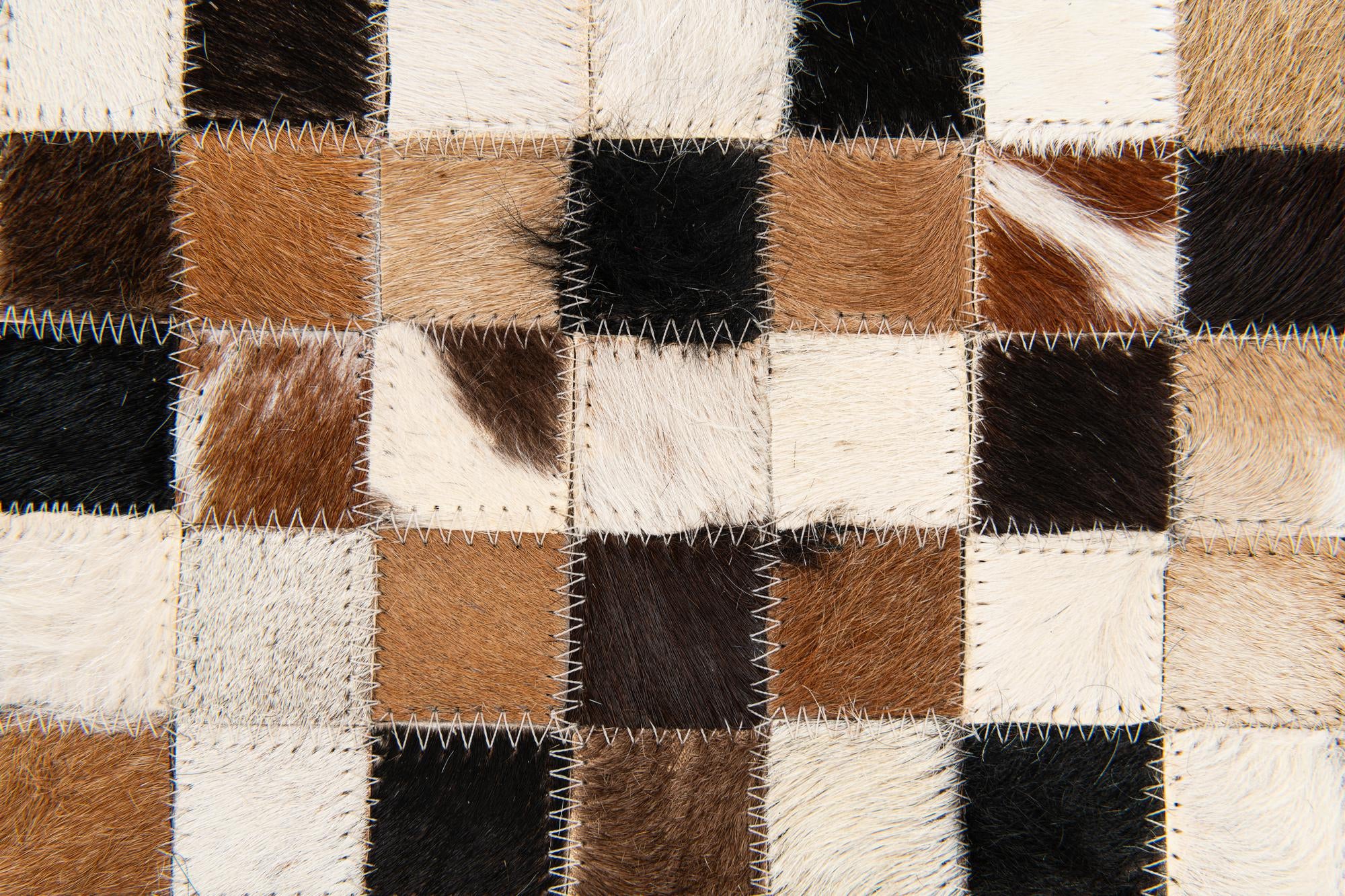 5' 5 x 7' 7 Cowhide Stocks Rug