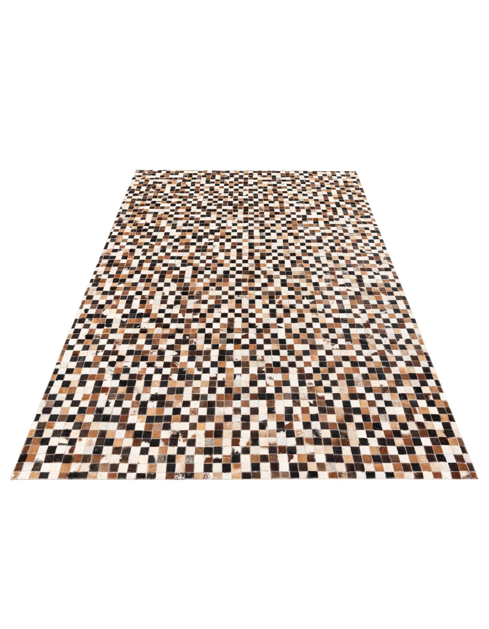 5' 3 x 7' 7 Cowhide Stocks Rug