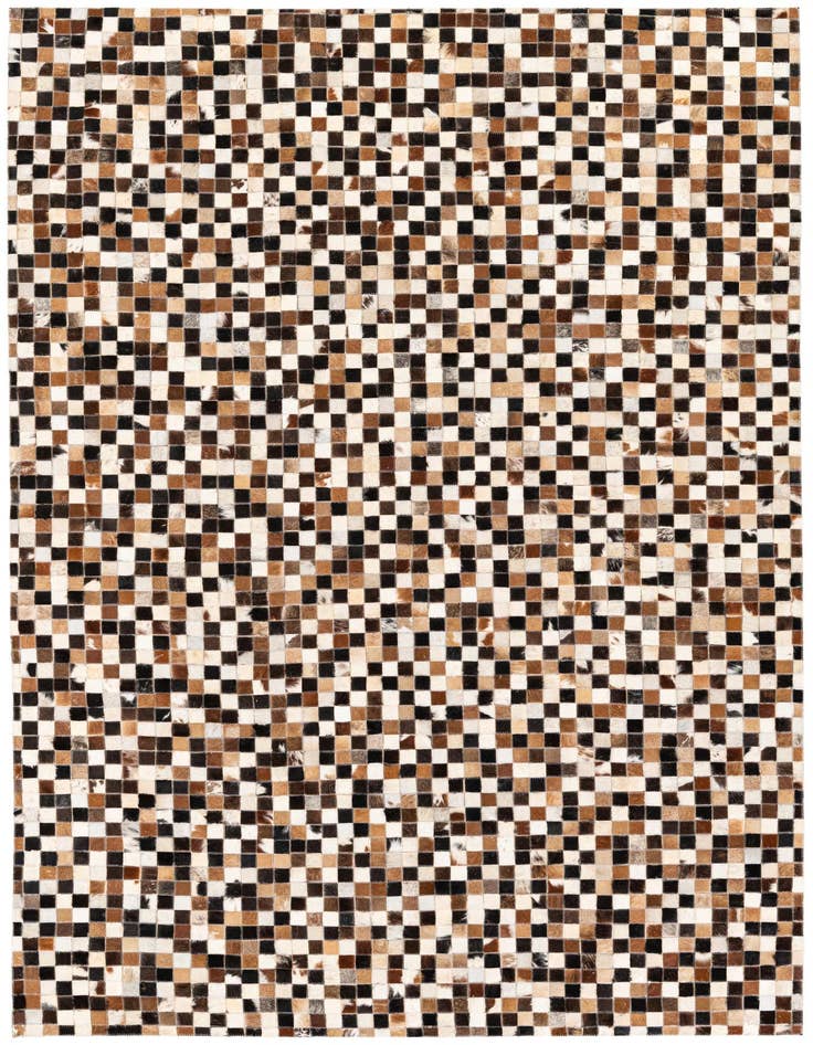 Detail image of 5' 3 x 7' 7 Cowhide Stocks Rug
