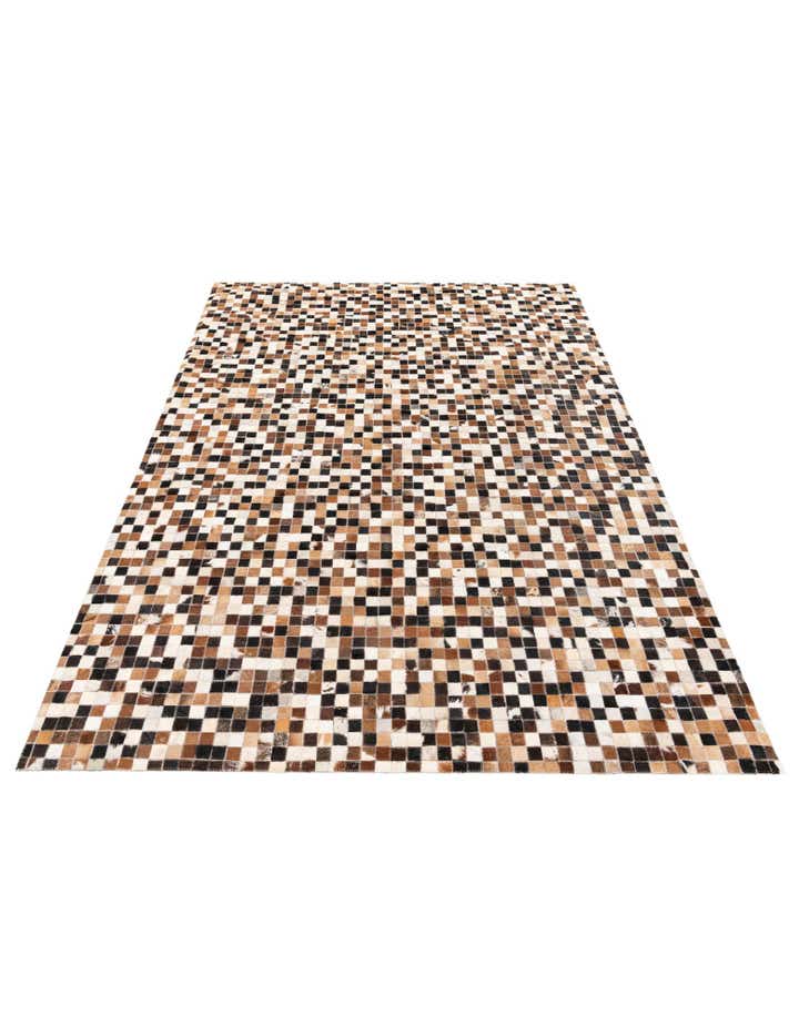 5' 5 x 7' 7 Cowhide Stocks Rug