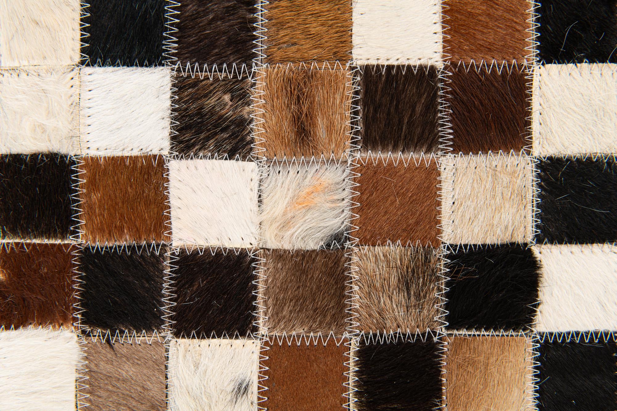 5' 5 x 7' 7 Cowhide Stocks Rug
